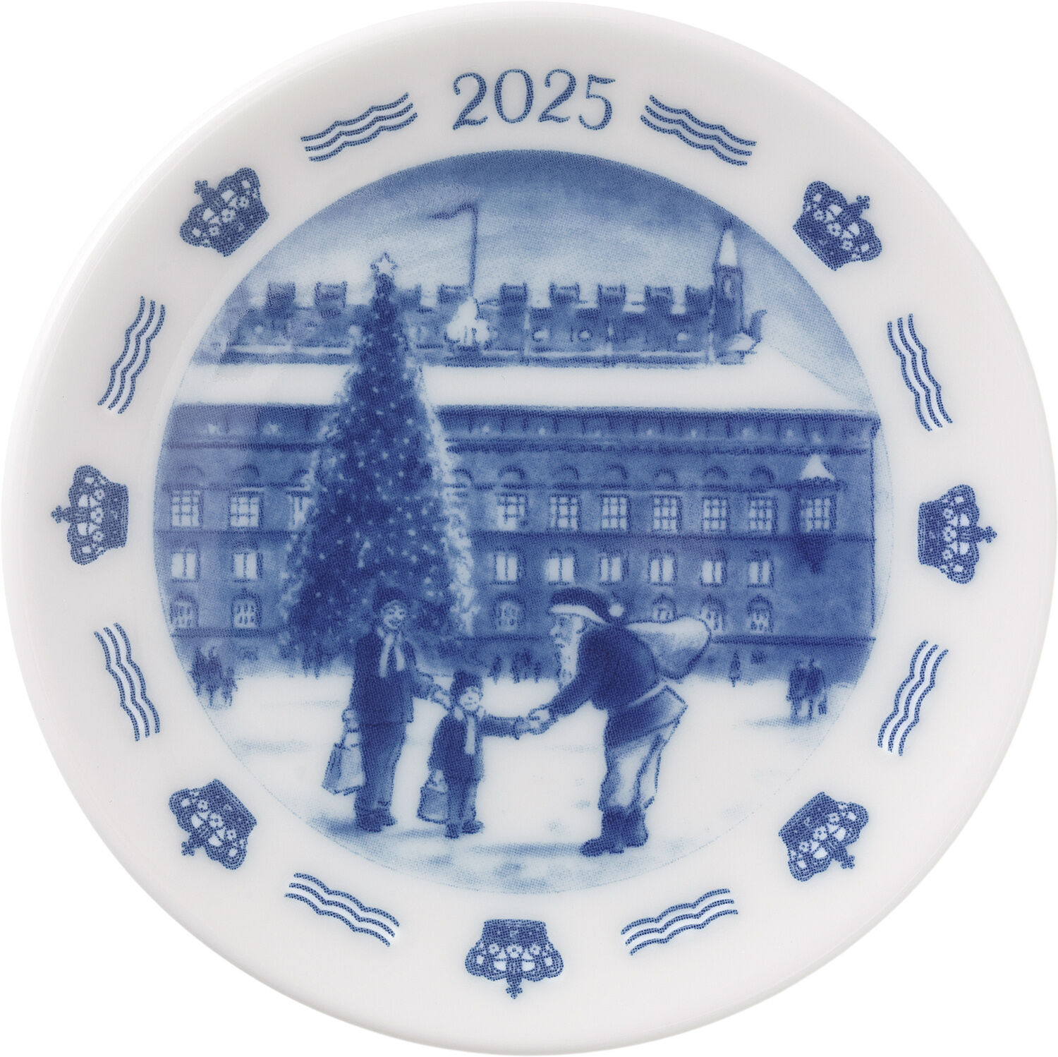Royal Copenhagen plakette 2025, Jul i K&oslash;benhavn, 8,5 cm