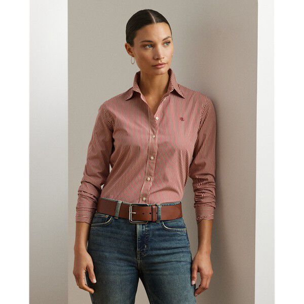 Classic Fit Striped Broadcloth Shirt