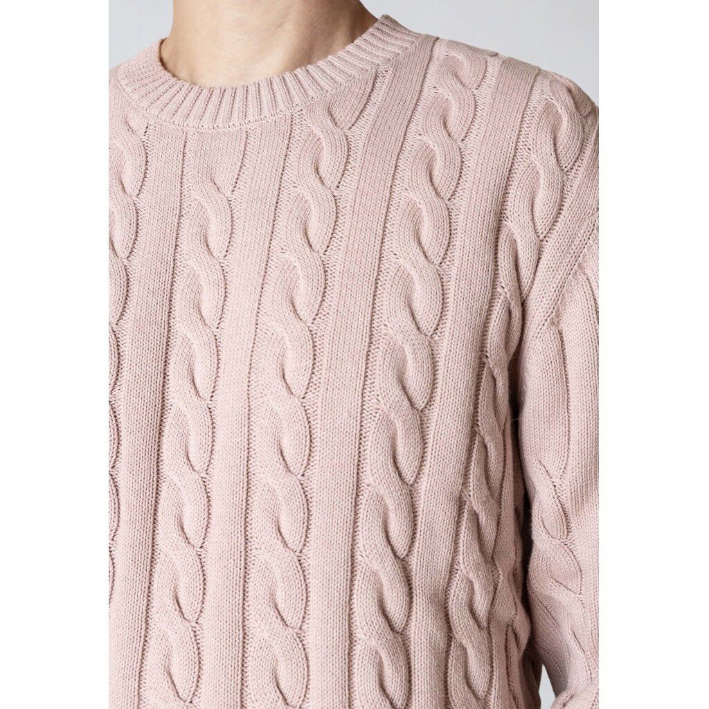 August cable knitted jumper