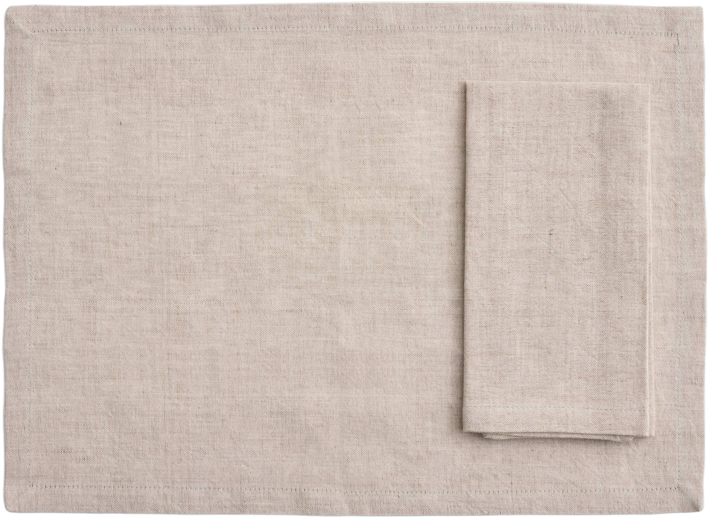 Tavolo Napkin/Placemat-Set of 4-Soft beige