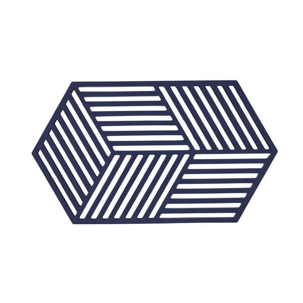 Bordskåner Hexagon 24 x 14 x 0,9 cm Midnight Silikon