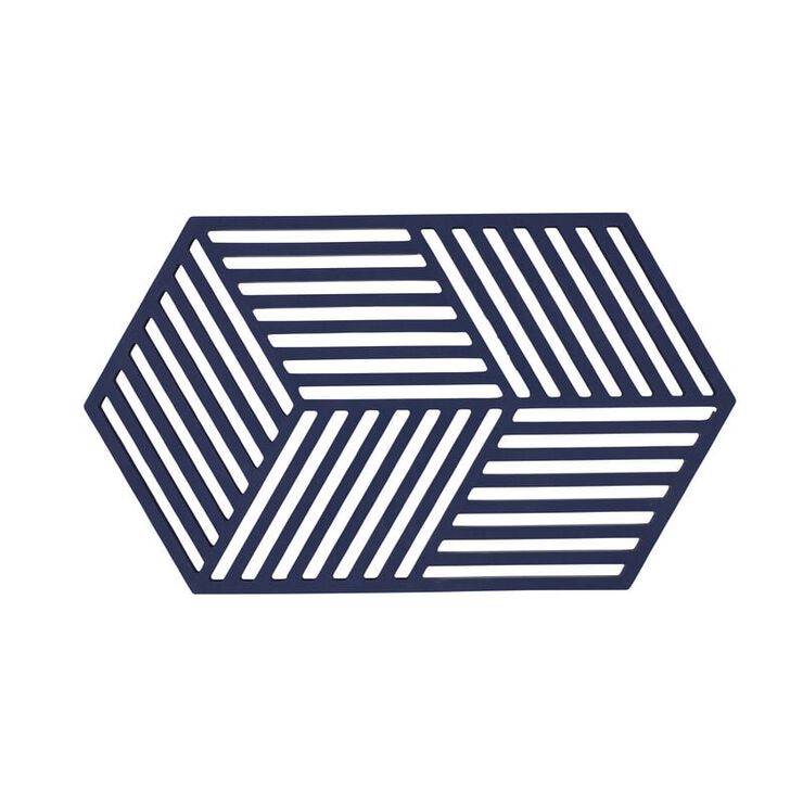 Bordskåner Hexagon 24 x 14 x 0,9 cm Midnight Silikon