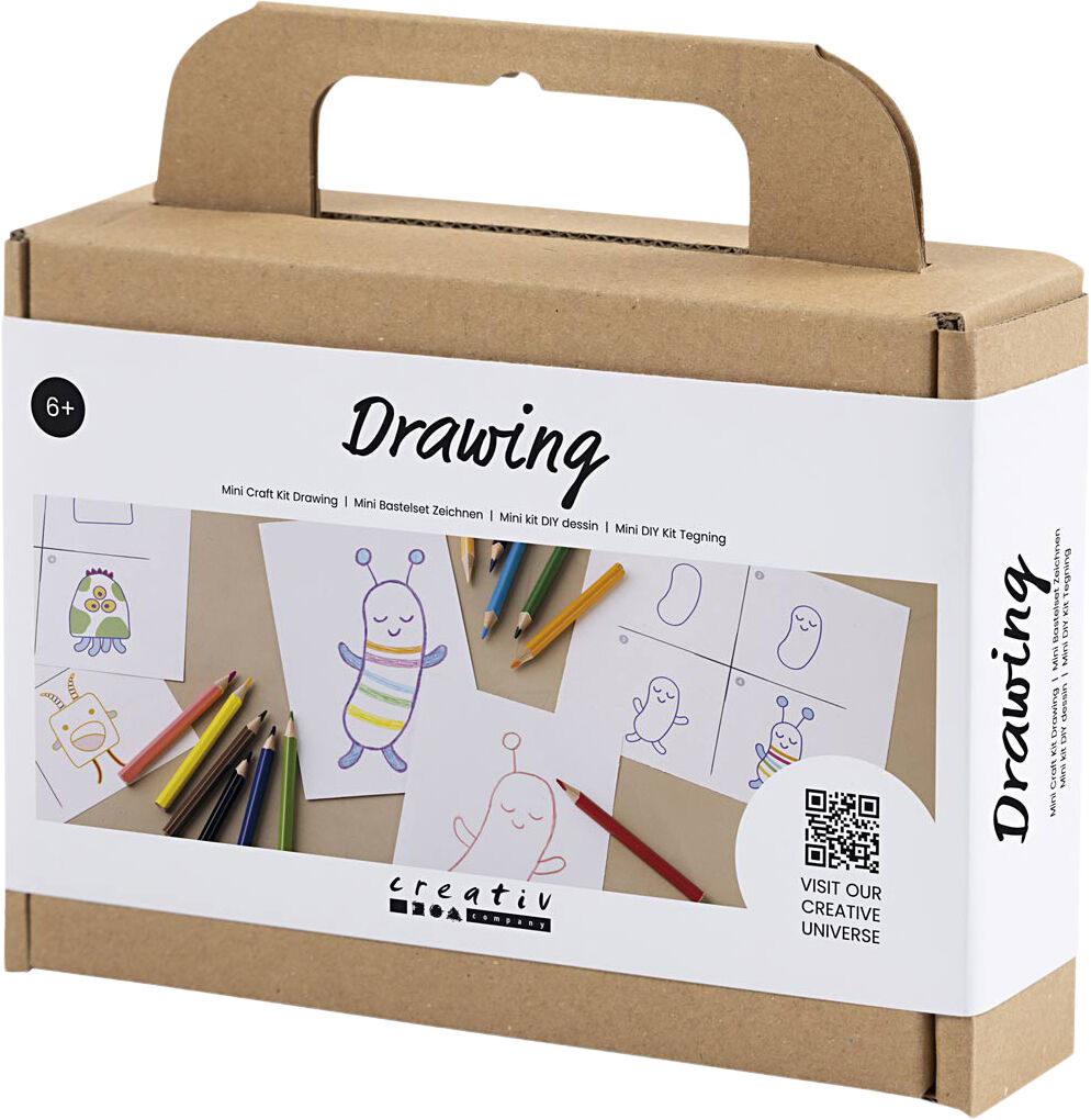 Mini DIY Kit Tegning, Monstre