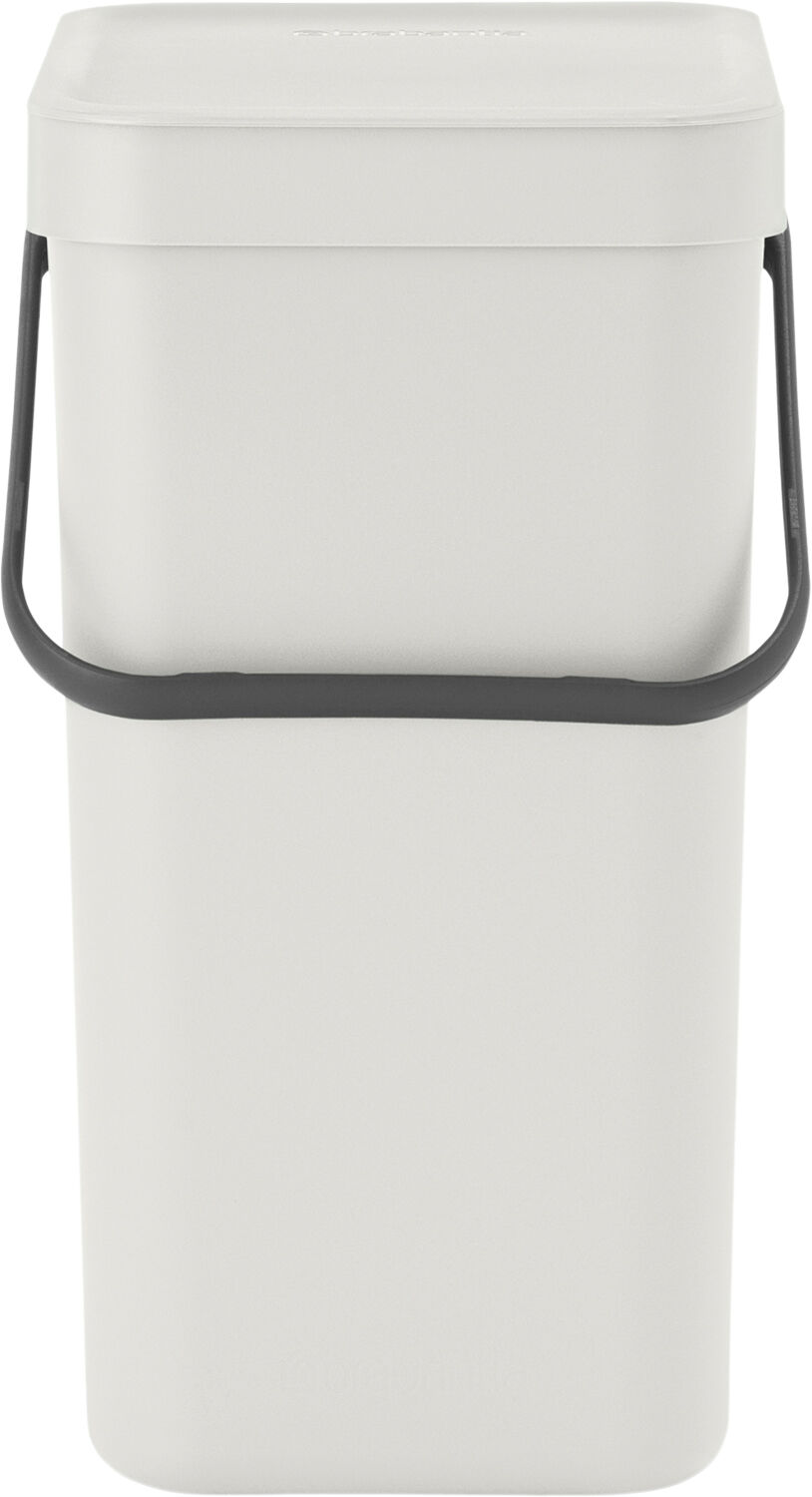 Affaldsspand m/l&aring;g sort.kon. 12 ltr