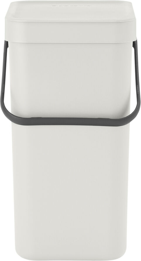 Affaldsspand m/låg sort.kon. 12 ltr