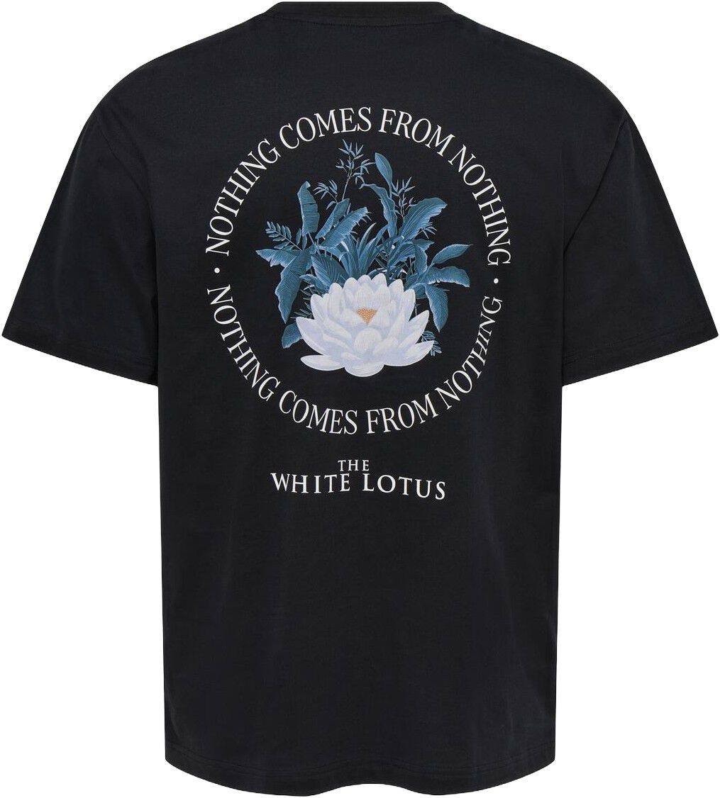 Onswhite Lotus Life Rlx Ss Lic Tee