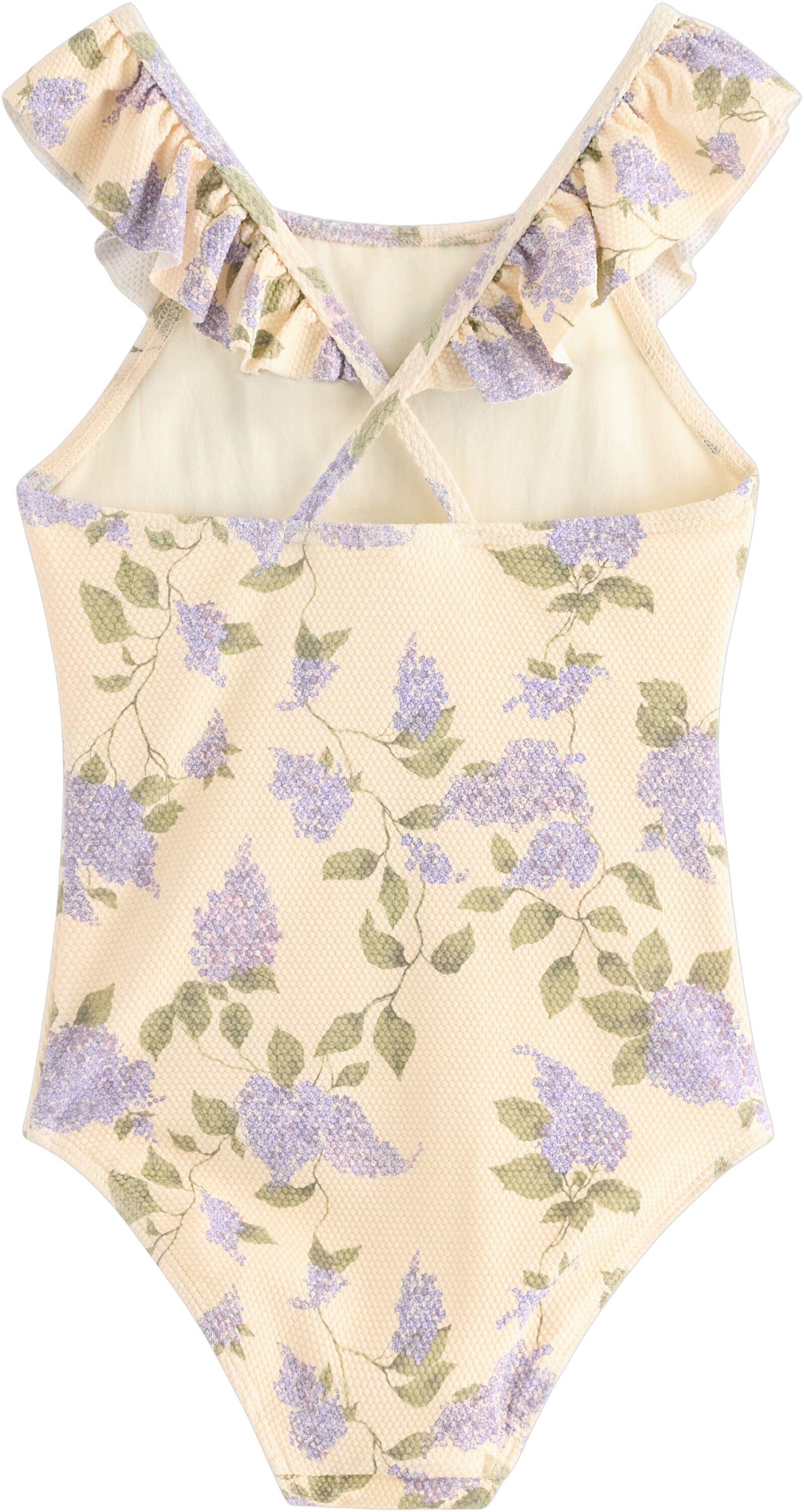 Swimsuit with cross back straps and