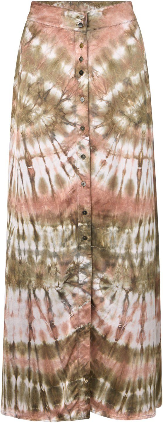 Lava print button skirt - Henriette