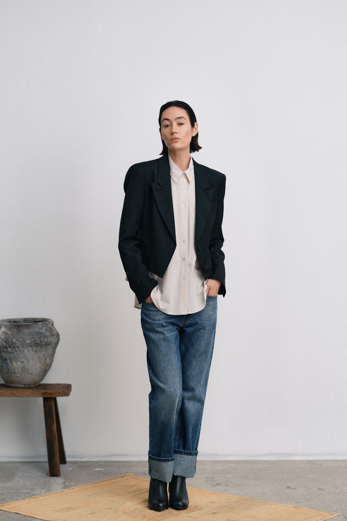 Denim loose fit pants - Lorelei
