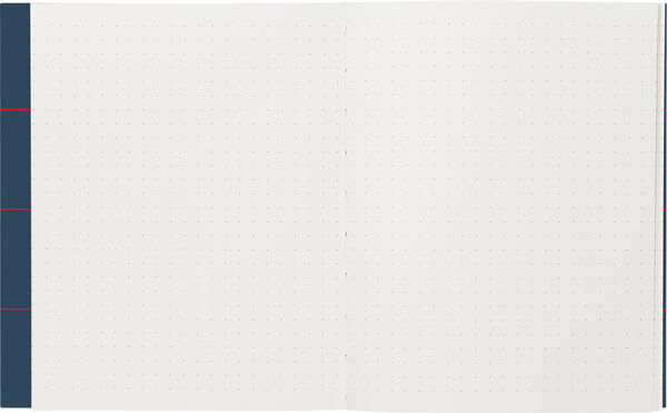 Medium notesbog med syet ryg, Mørk blå