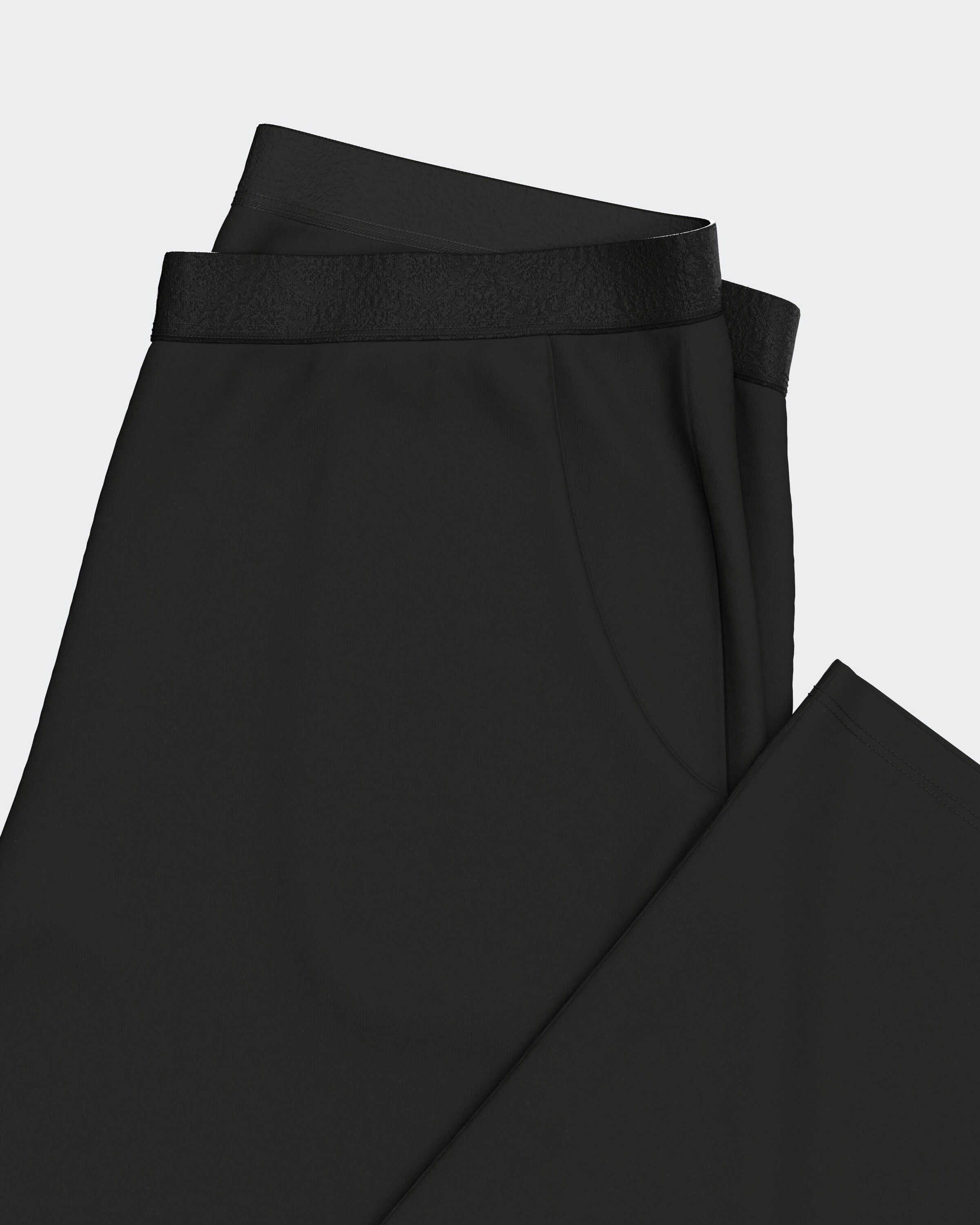 Long pyjama set with elastic waistband