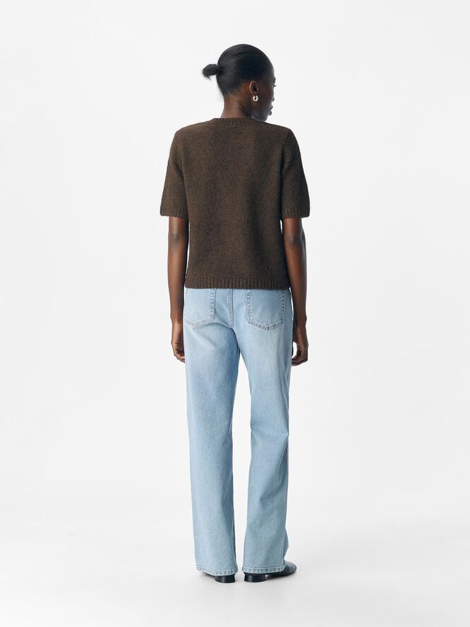 OBJSAGGIA LO S/S KNIT PULLOVER DIV