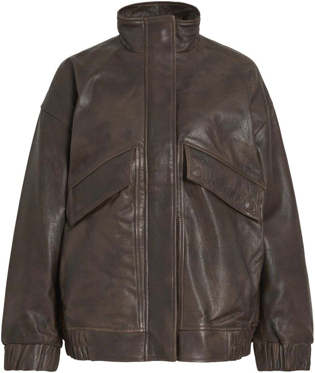Rousimone L/S Oversized Leather Jacket/1