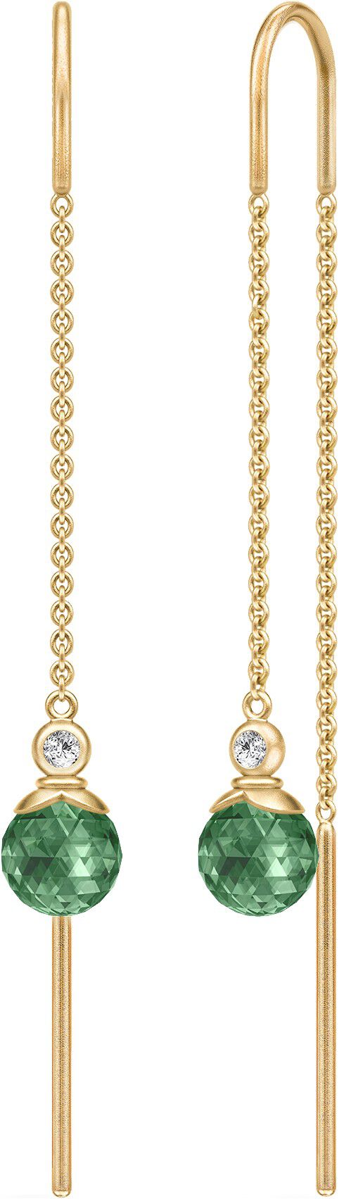 Berry chain earrings