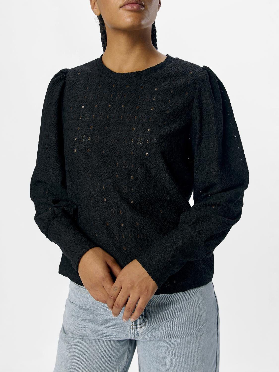 OBJLAILA L/S RE TOP NOOS