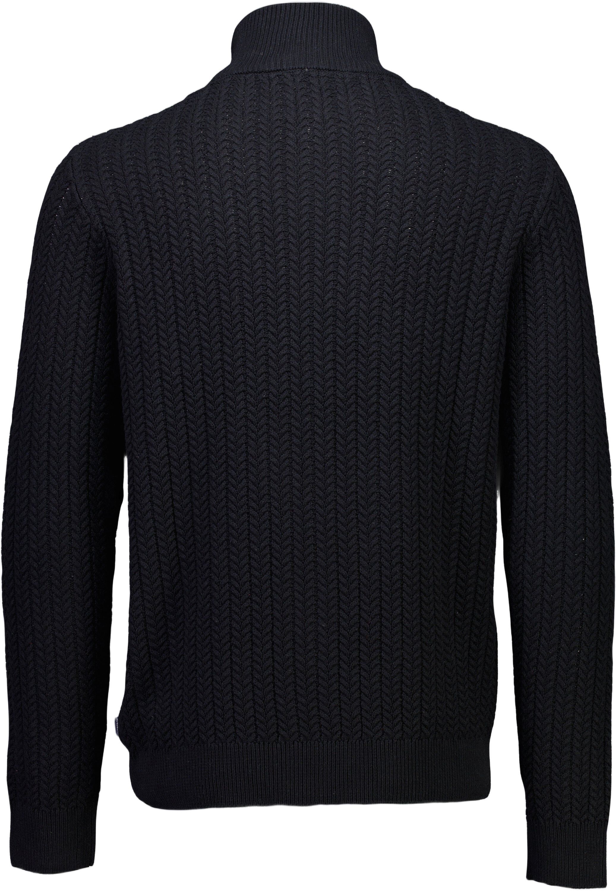 Recycle cabel knit half zip