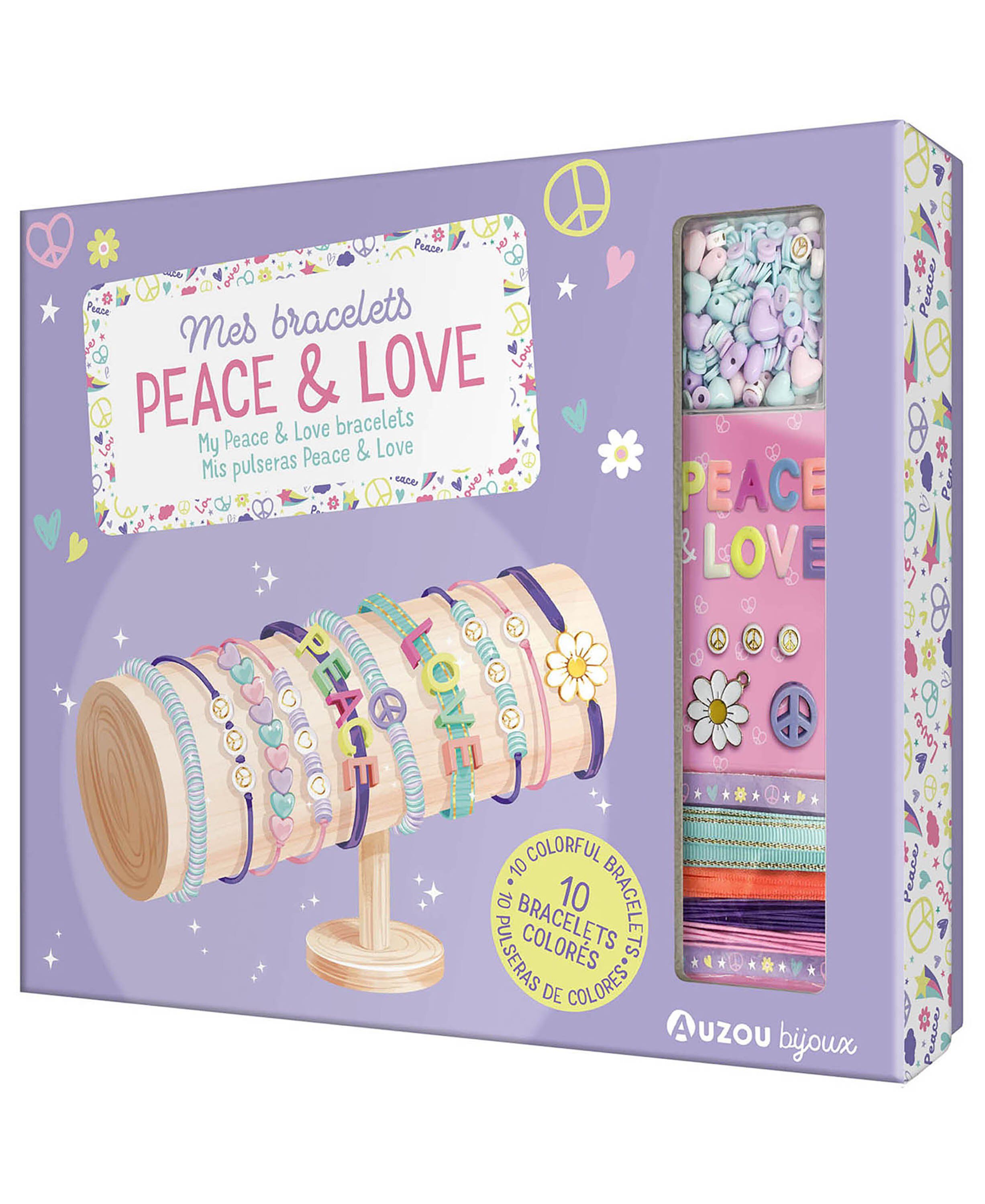 Auzou - Jewellery Factory - Peace & Love armb&aring;nd