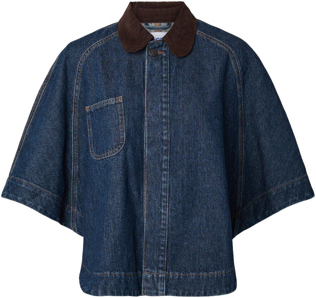 Pcalex Denim Cape Dnm Bc