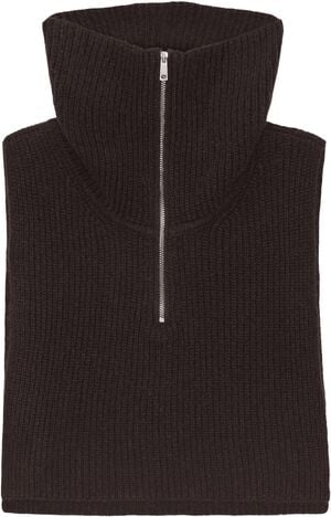 Cashmere Zip-up Neck Warmer