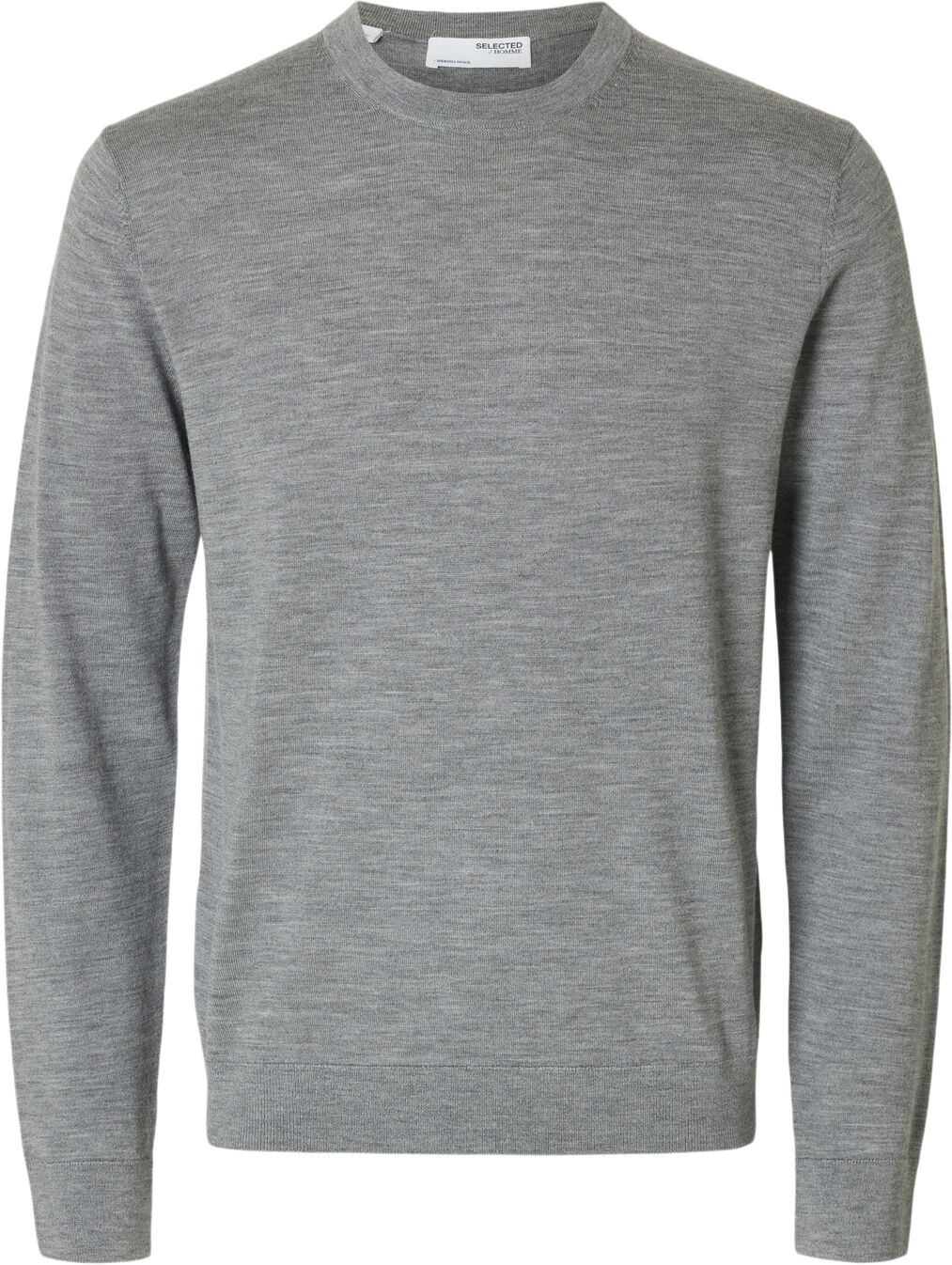 Slhtray Ls Knit Merino Crew Neck Noos