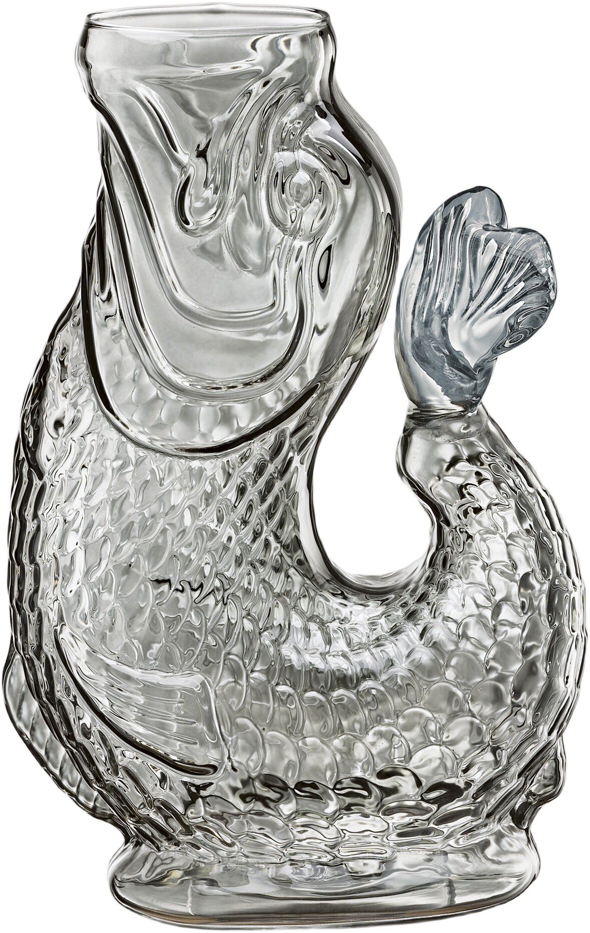 Vandkaraffel fisk, gr&aring;, glas, NEMO