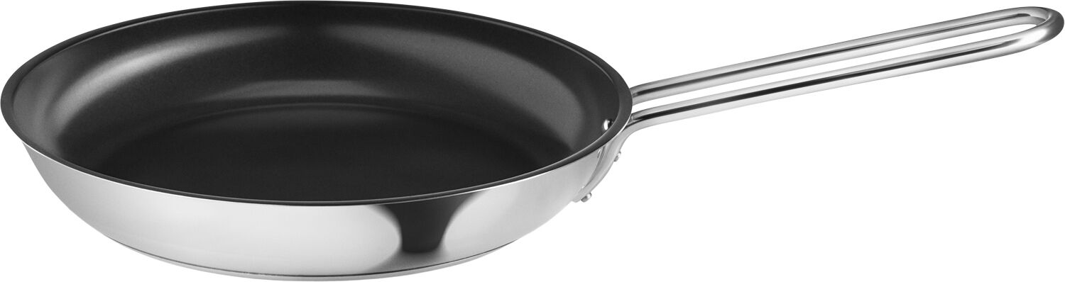 Stainless Steel Stegepande 24 cm keramisk Slip-Let&reg; bel&aelig;gnin