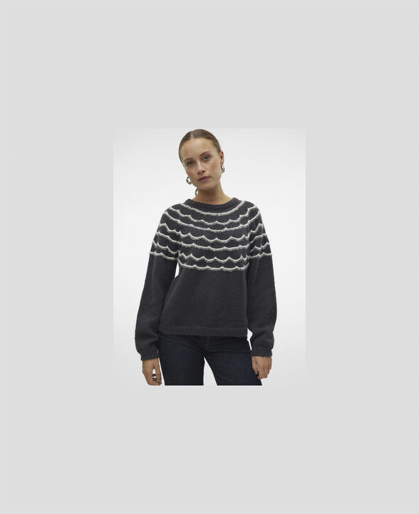 VMCHARMAINE LS O-NECK PULLOVER GA B