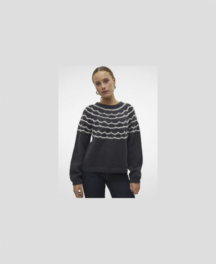 VMCHARMAINE LS O-NECK PULLOVER GA B