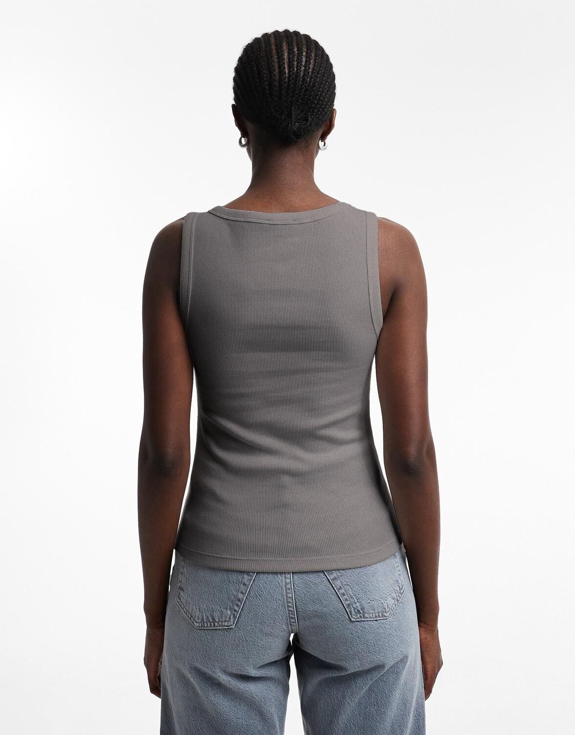 Tsella Sl Stripe Button Rib Vest Jrs