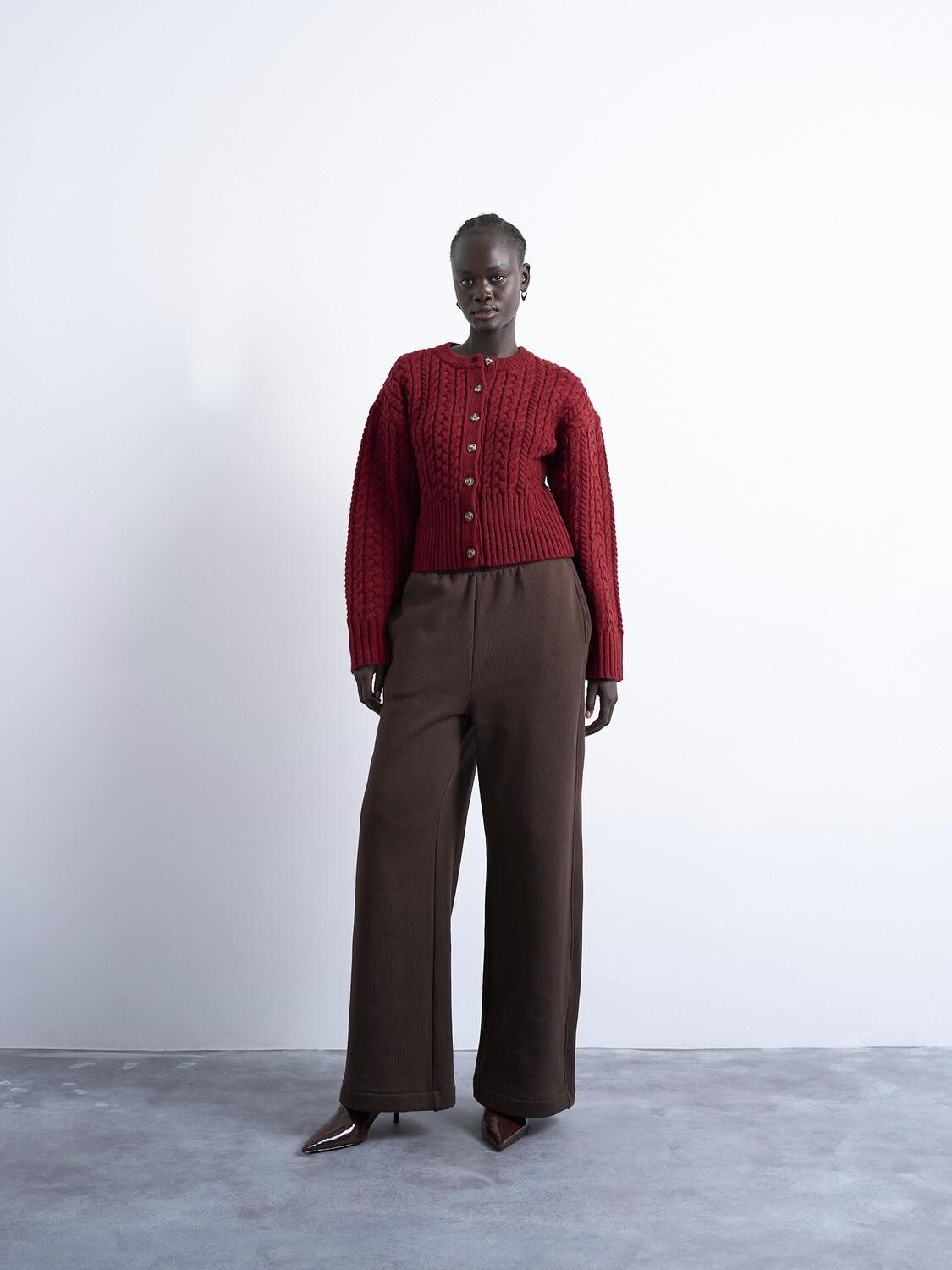 TSMIRA LS O-NECK CARDIGAN - WOOL