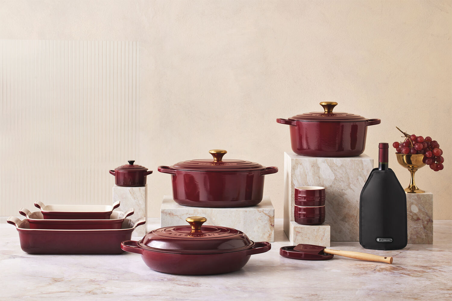 Heritage Rekt Fad 31/26cm Garnet