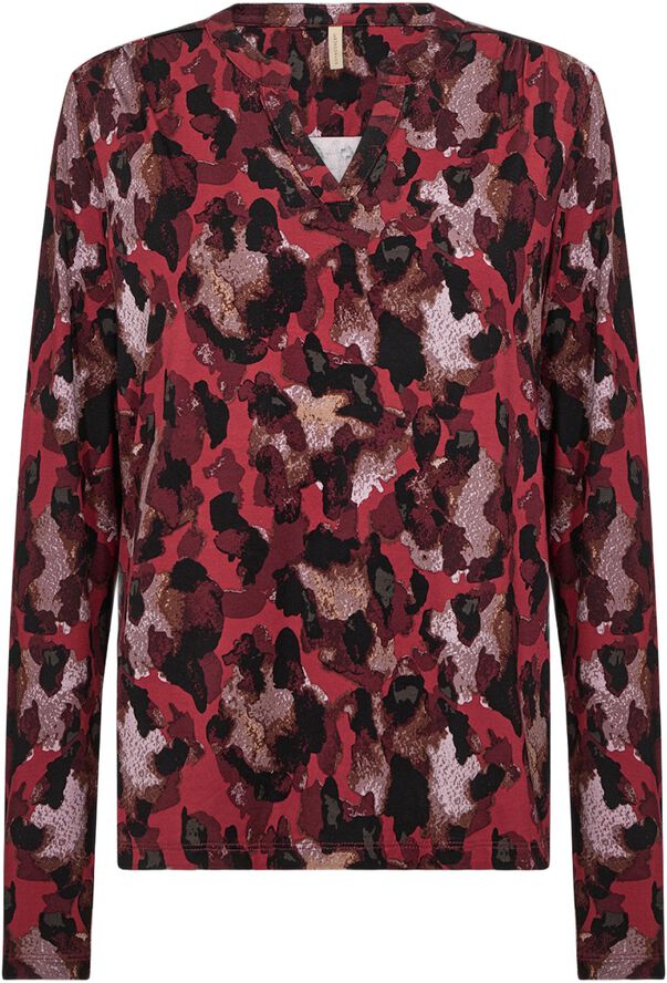 SC-MARICA AOP 341 Bluse Rød