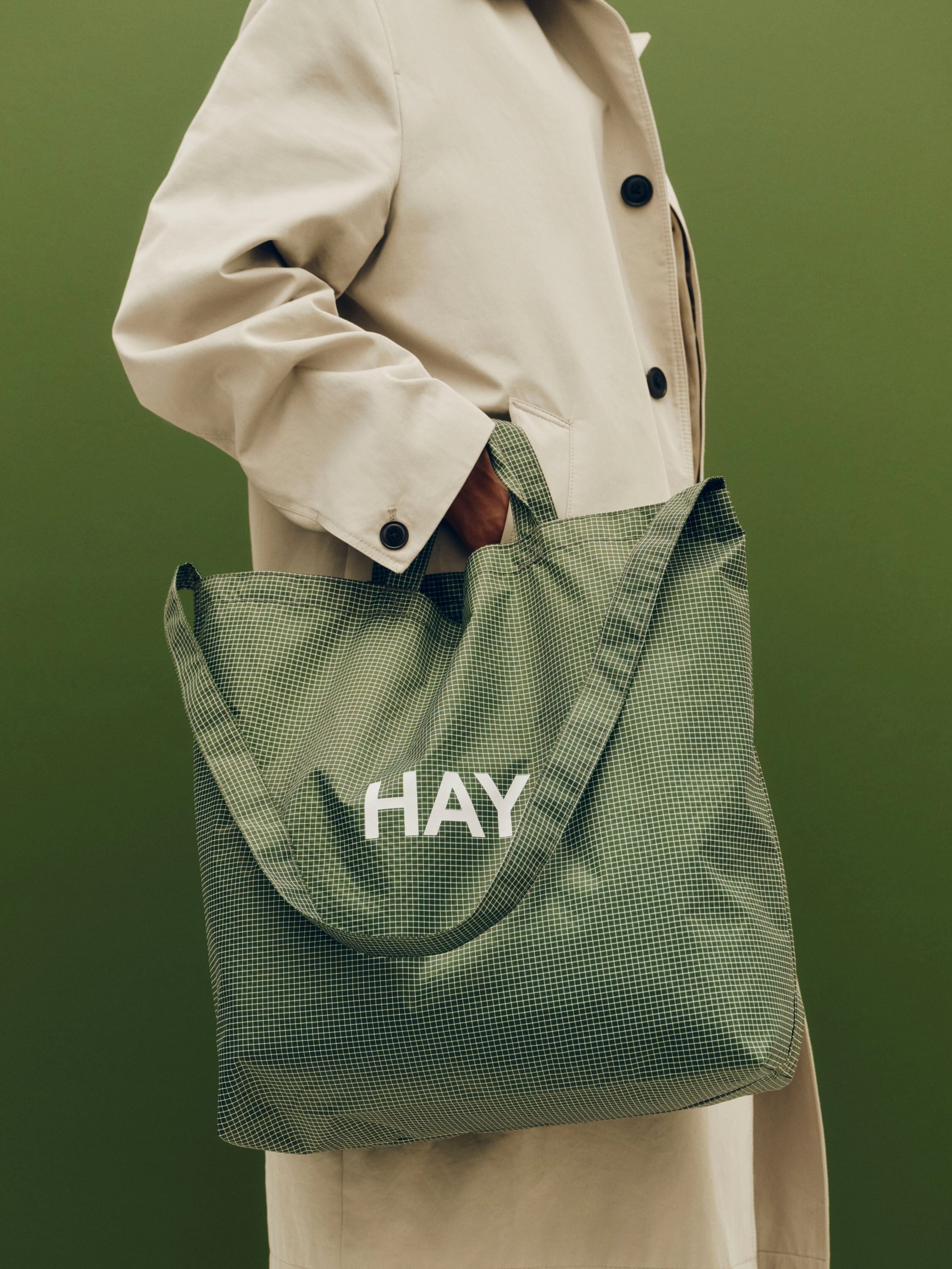 Grid Crossover Bag-Medium-Dark gree