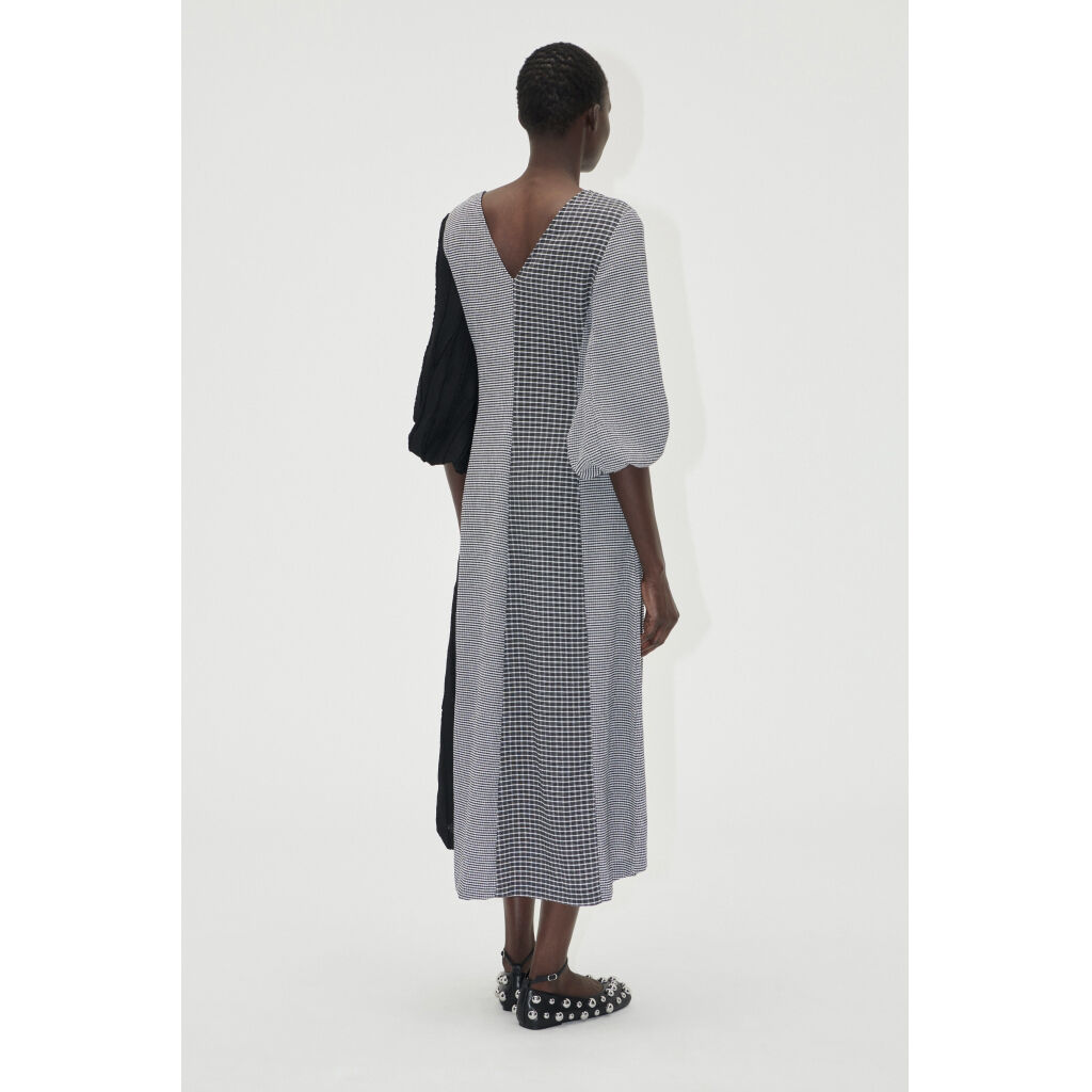 Three-Quarter Sleeve Midi Dress, 2247 Patchwork Jersey