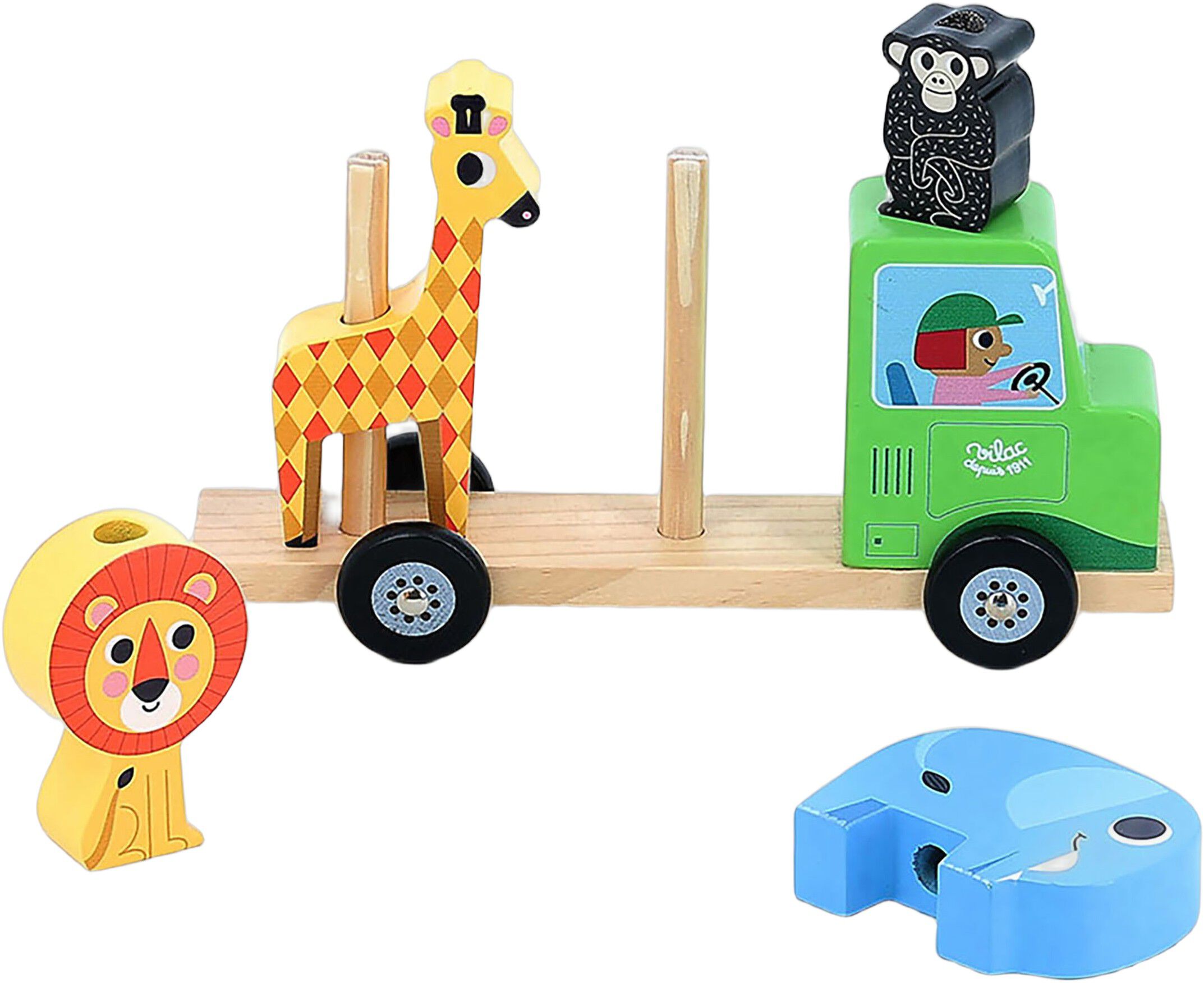 Vilac - Traktor med anh&aelig;nger og stabledyr