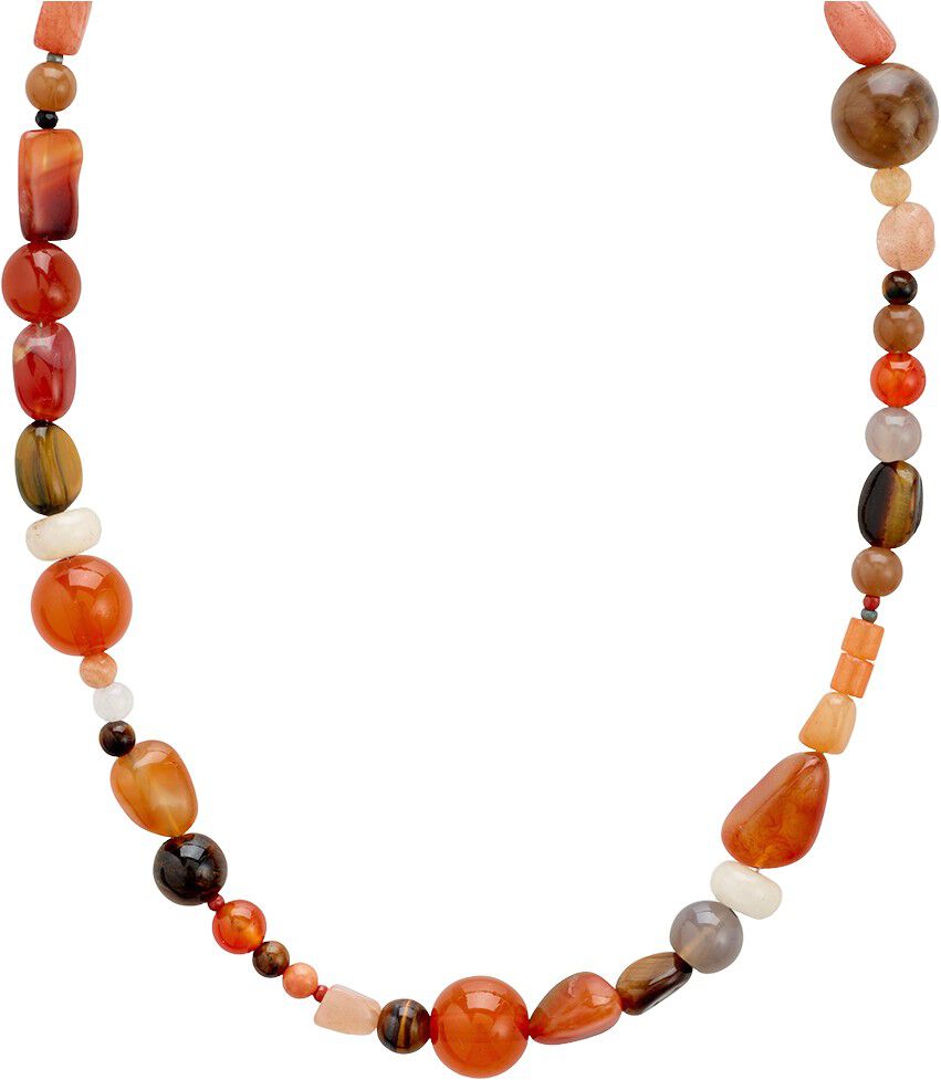 IRIS halsk&aelig;de guldbelagt/multi