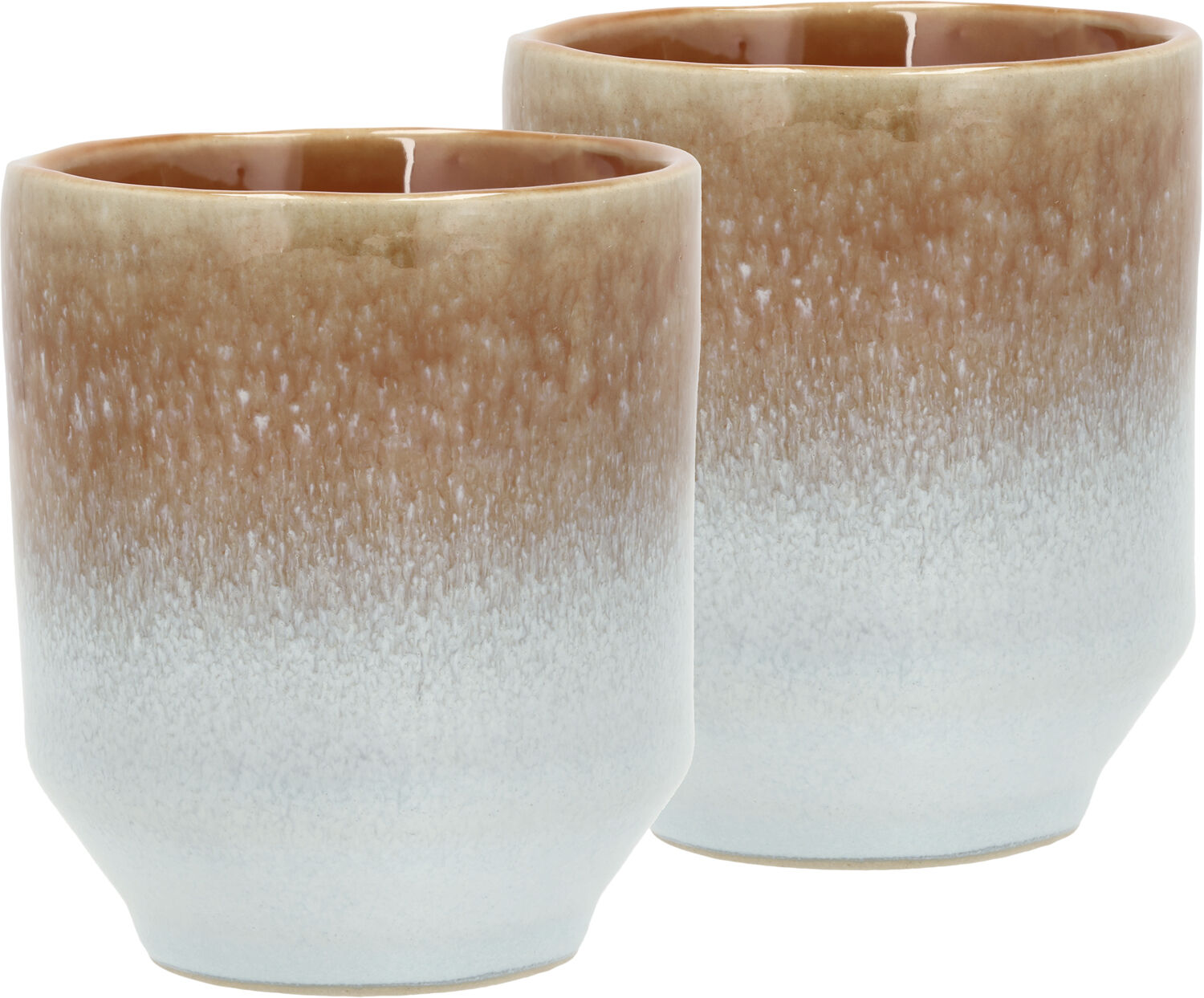 Krus Styles 0,18 liter 2 stk. Bl&aring;/Amber Steint&oslash;y