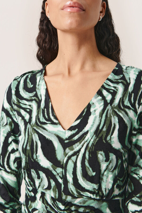 SLHanadi Printed V-Neck Dress