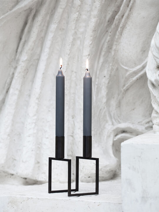 Line, Candle Holder, Black