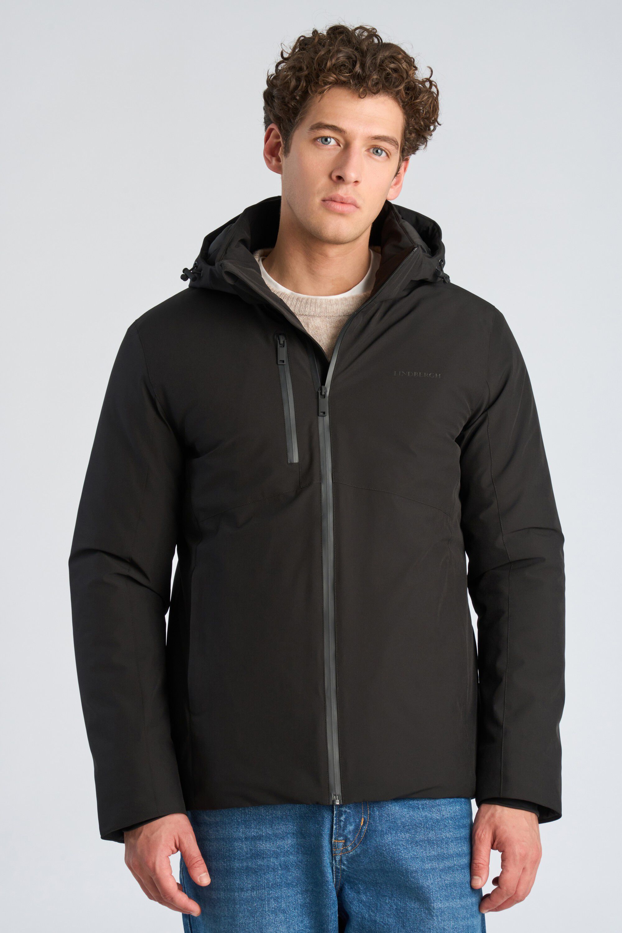 Short parka jacket