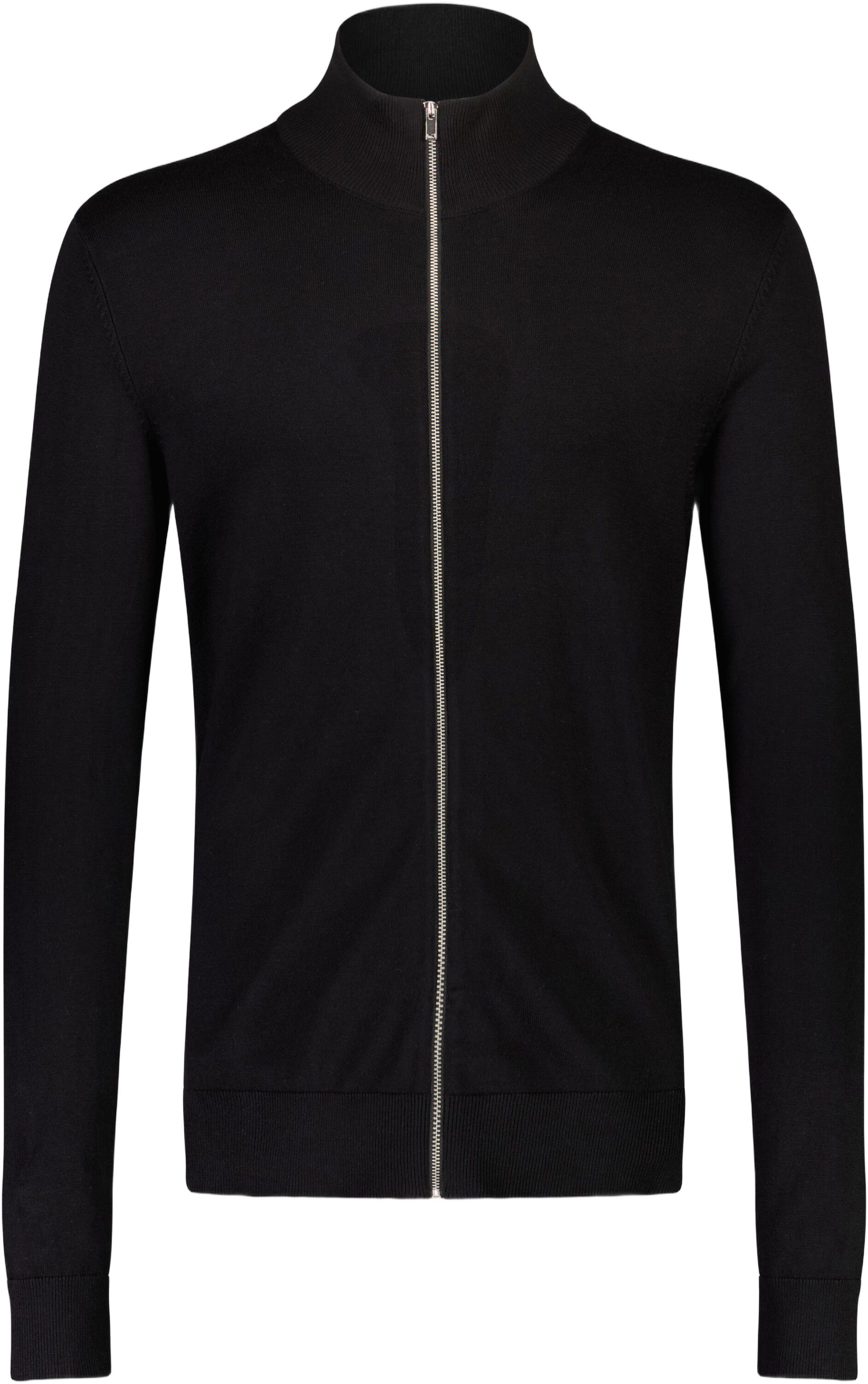 Ecovero L/S zip cardigan
