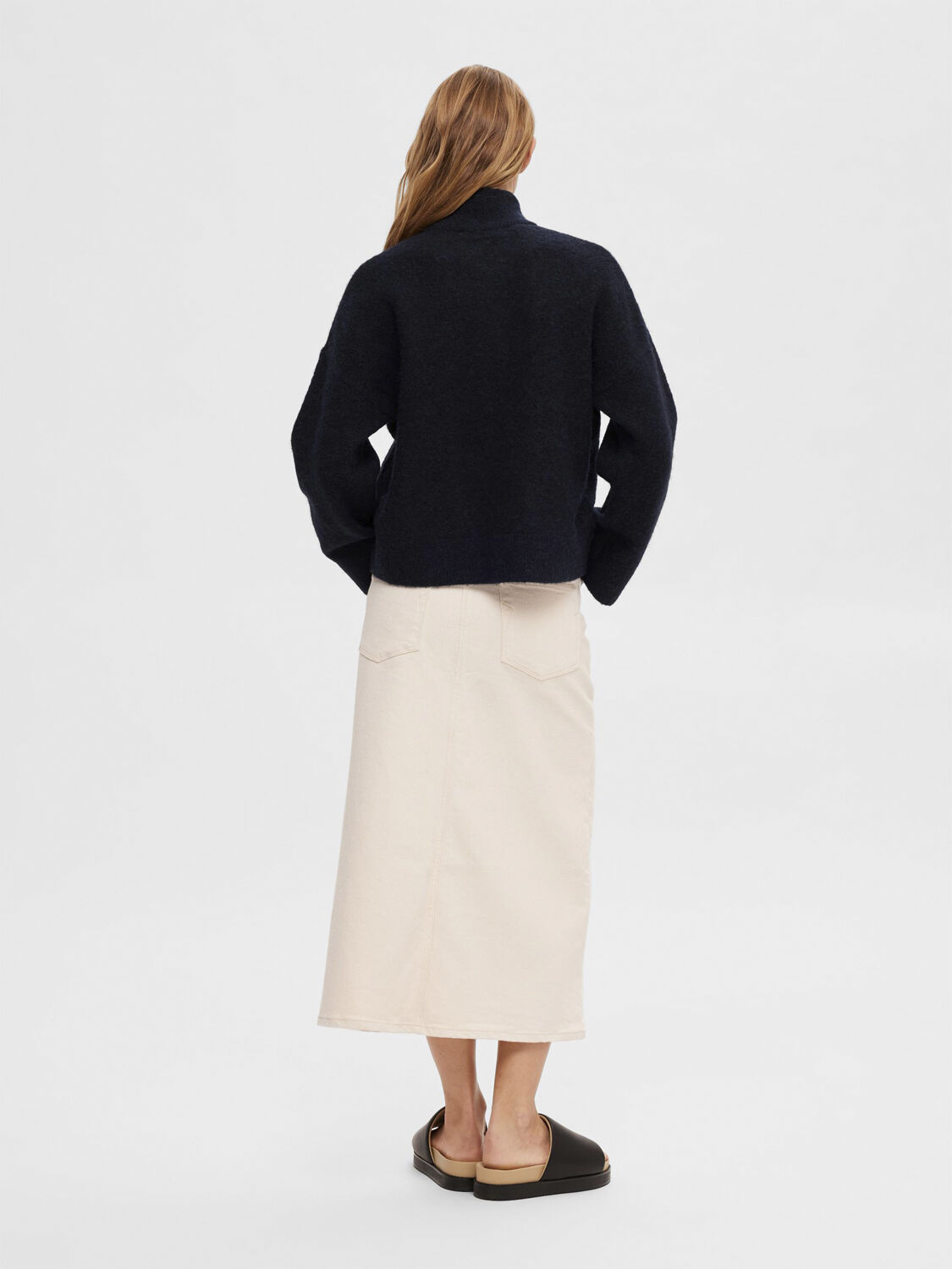 Slfsia Ras Ls Knit Zipper Cardigan Noos