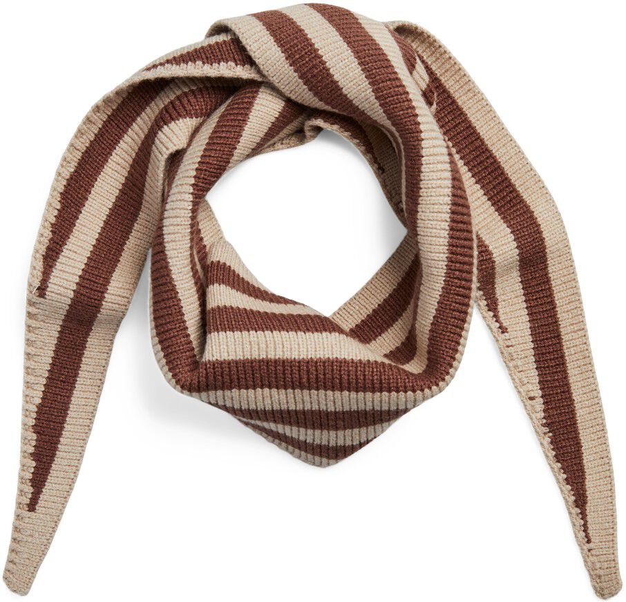 PCLULLU MINI STRIPE KNIT SCARF BC