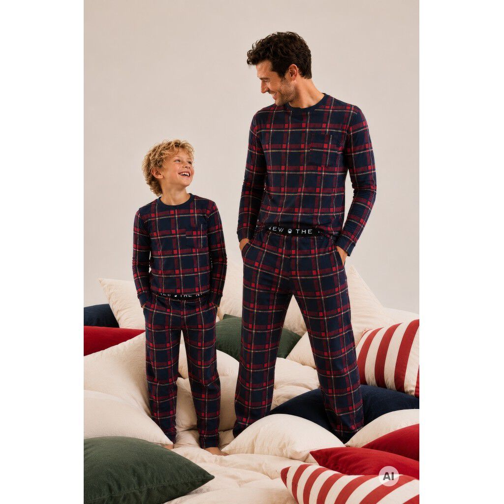 Tnholiday Tartan-nattsett