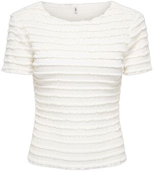 ONLVERA S/S O-NECK SMOCK TOP JRS