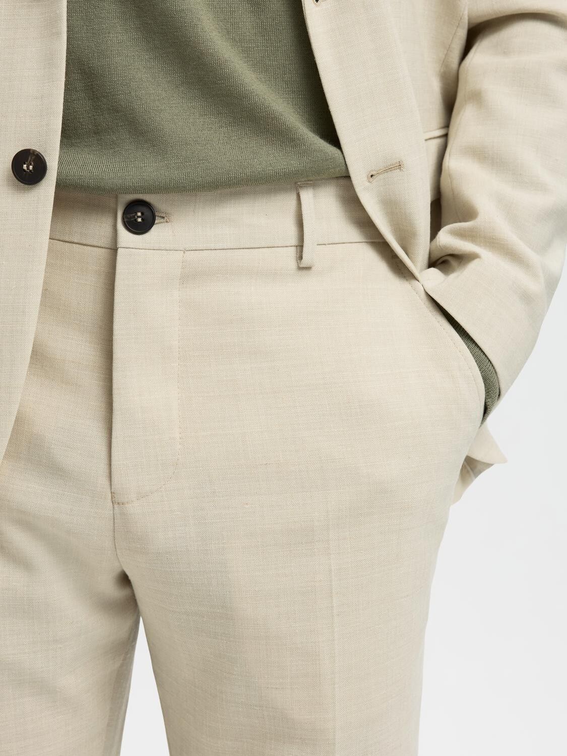 Slmslim-Oasis Linen Trs Noos