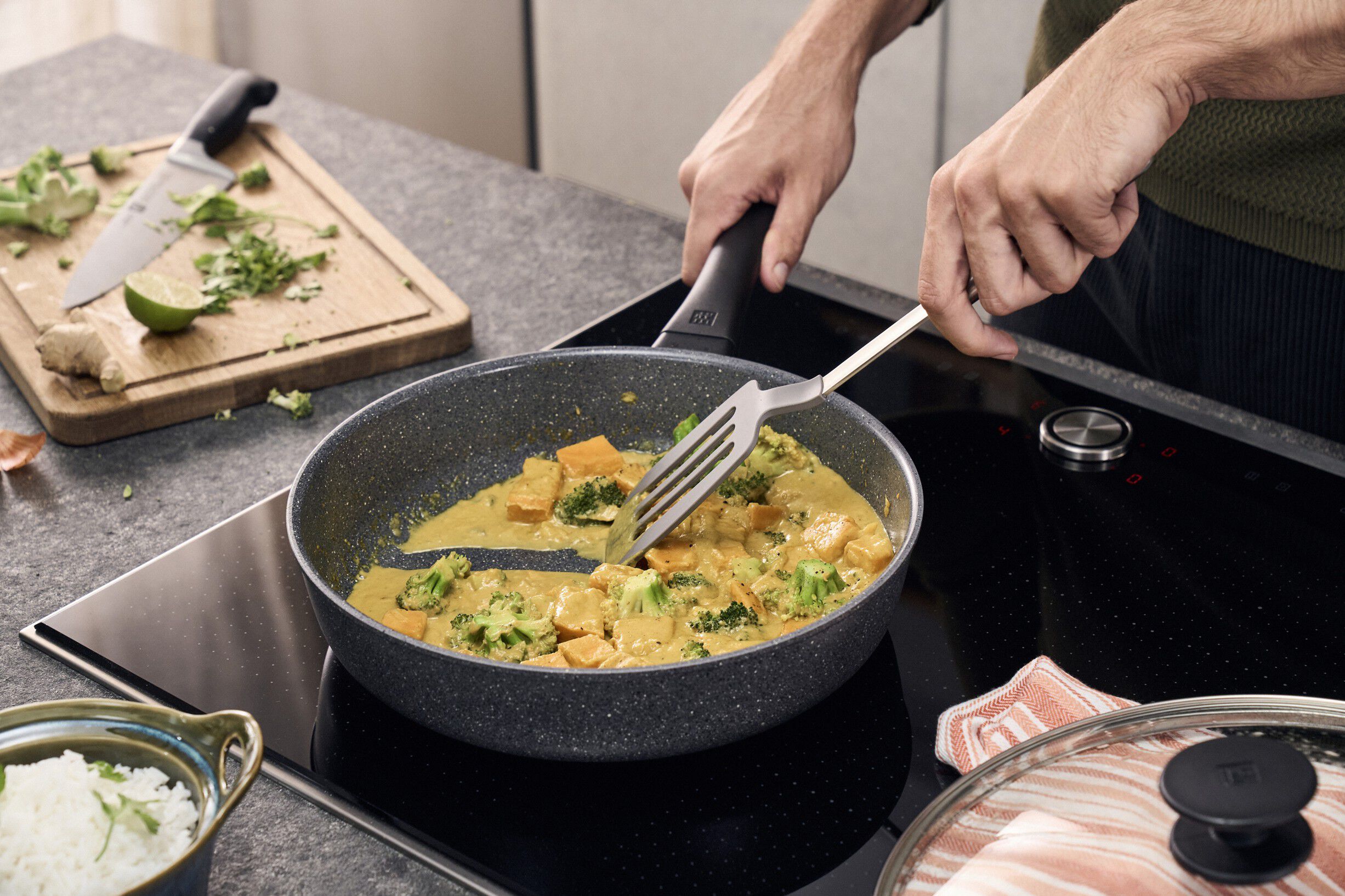 Terreno Plus Ceramic Sautepande, 28 cm, Aluminium, Titanium