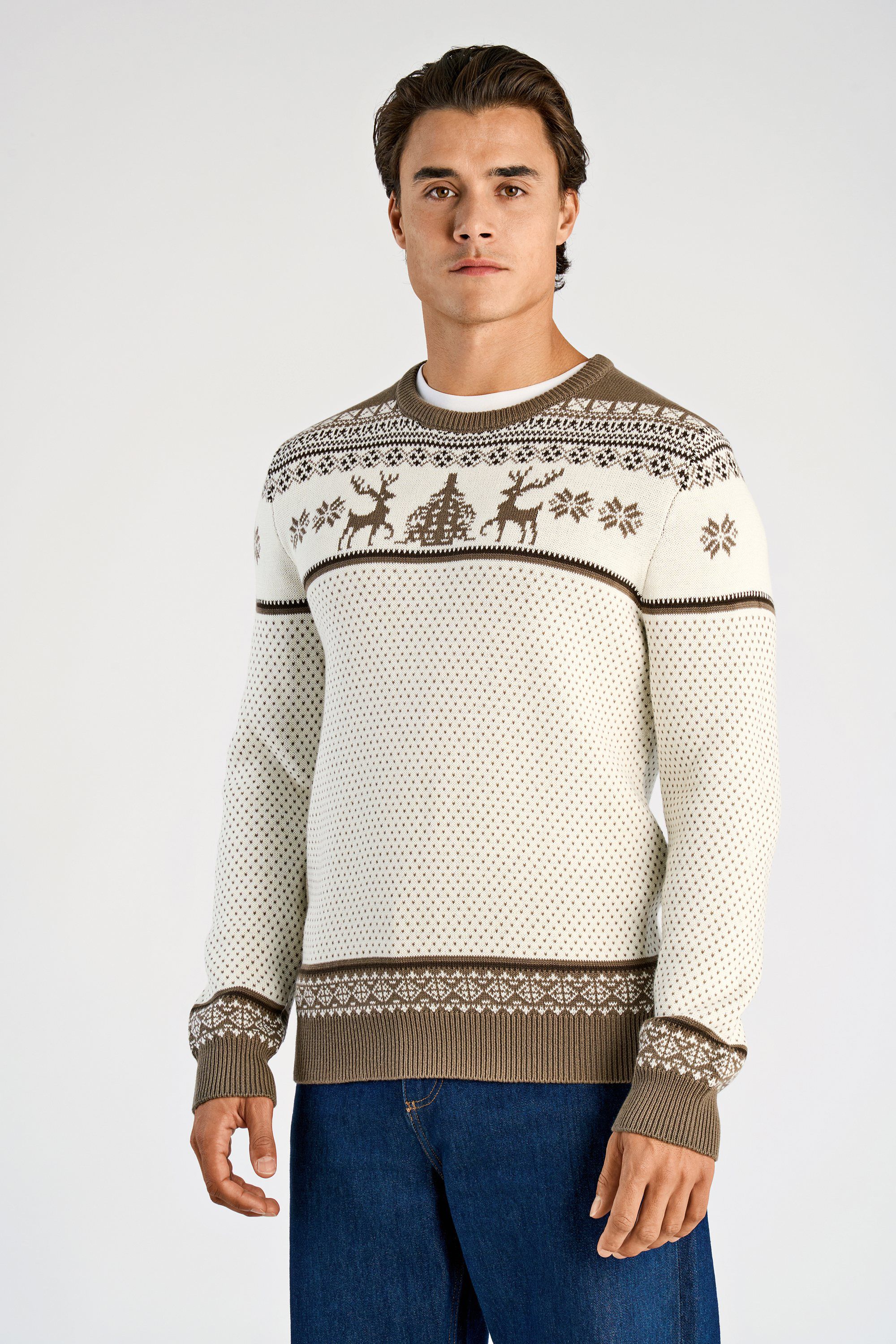 Holiday roll-neck knit