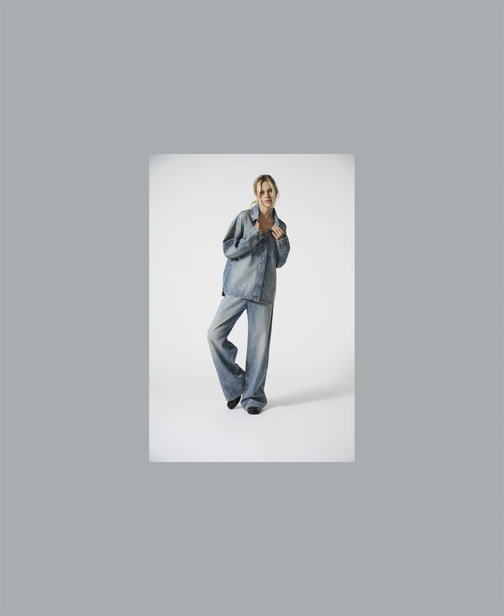 ONLEMMIE LS OVS RHINST SHIRT DNM TA