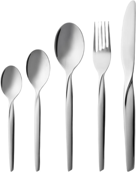 Bestikksett Twist 60 deler Blankt stål